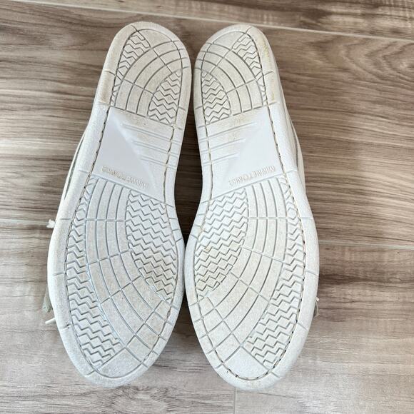 Minnetonka White Leather Women's Moccasin Size 5.5 - Picture 8 of 15